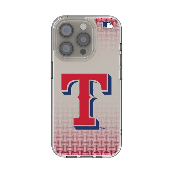 Texas Rangers Linen Logo iPhone Clear Case
