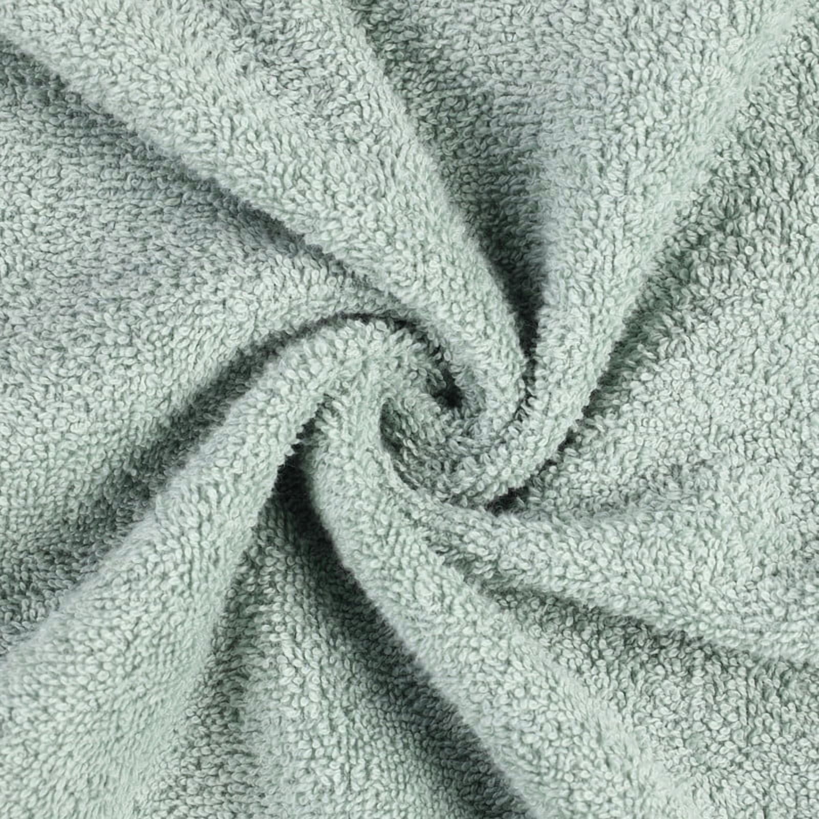 Superior Lyron Kids Cotton Terry Medium Weight Hooded Poncho Bath Towel, Large, Sage