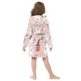 thumbnail image 7 of FORMRS Niños Bathrobe Unisex Hooded Robe Soft Plush Pajamas Sleepwear, Size 10-12T, Pink Halloween Ghosts, 7 of 7