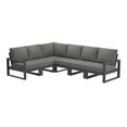 thumbnail image 2 of WestinTrends Montara 6-Piece Outdoor L-Shaped Patio Corner Sectional Sofa Conversation Set, Gray/Gray, 2 of 15