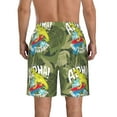 thumbnail image 3 of Yiaed Surfing Dinosaur Print Men's Swim Trunks with Lining Quick Dry Sports Shorts Beach Shorts Boardshorts-XX-Large, 3 of 5