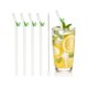 thumbnail image 1 of Uxcell 4 Pcs Popotes de Vidrio Reutilizables, Popote de Vidrio de Mariposa de 7.87" Resistente a Roturas, Popotes Lindos y Transparentes para Whisky, Café, Jugo, Refrescos, Té, Verde, 1 of 6