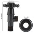 thumbnail image 1 of FLAMEEN Brass Angle Valve,Water Stop Valve,G1/2in Brass Hot And Cold Triangular Valve Water Stop Angle Valve For Bathroom Kitchen, 1 of 8