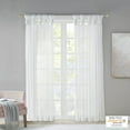 thumbnail image 2 of Gracie Mills Anatole Twisted Tab Voile Sheer Window Pair - GRACE-10431, 2 of 2