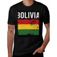 thumbnail image 2 of T-shirt Bolivia Flag  Soft Cotton Adult Heat-Transfer Graphic T-Shirt - 180g Breathable Fabric, Unisex Summer Casual Wear with Durable Heat-Printed Design, 2 of 10
