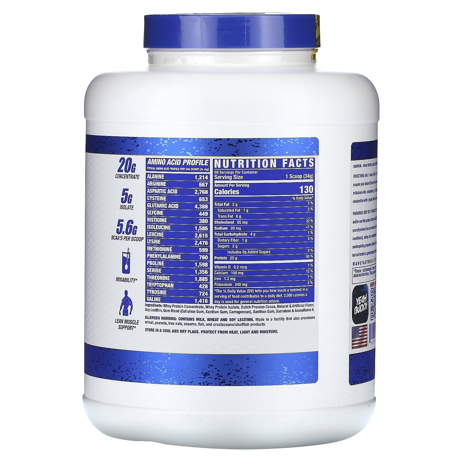 Ronnie Coleman Signature Series King Whey Chocolate Brownie 5 lbs