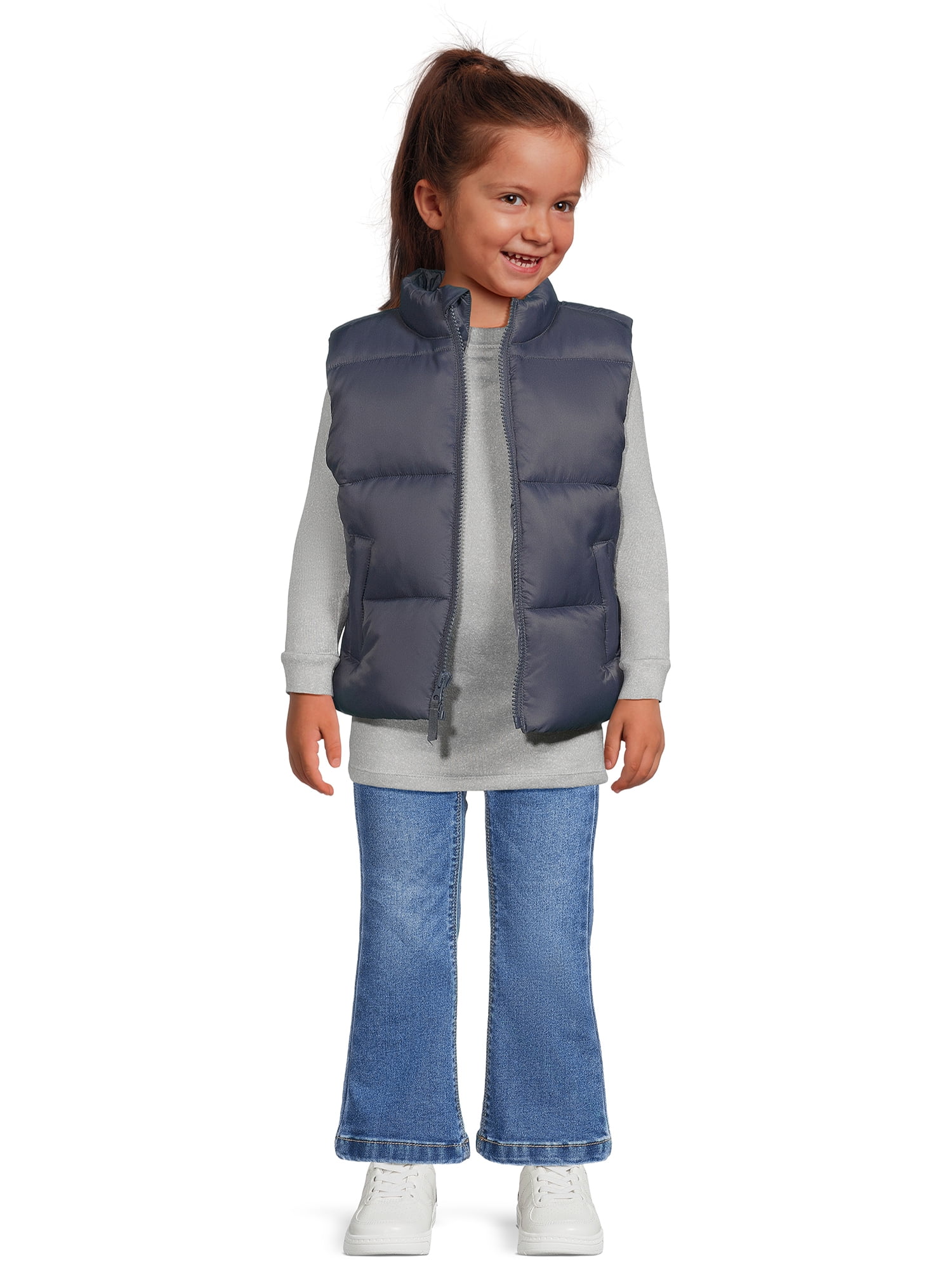 Wonder Nation Toddler Puffer Vest, Sizes 12M-5T