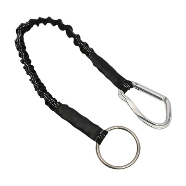 Cuerda de tracción para rafting al aire libre, cordón de seguridad para deportes acuáticos, espeleología al aire libre Negro