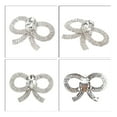 thumbnail image 4 of Unique Bargains 2 Pcs Faux Crystal Shoe Buckle Rhinestone Shoe Buckle Shoe Clips for Women 2.17"x1.57" Silver Tone, 4 of 6