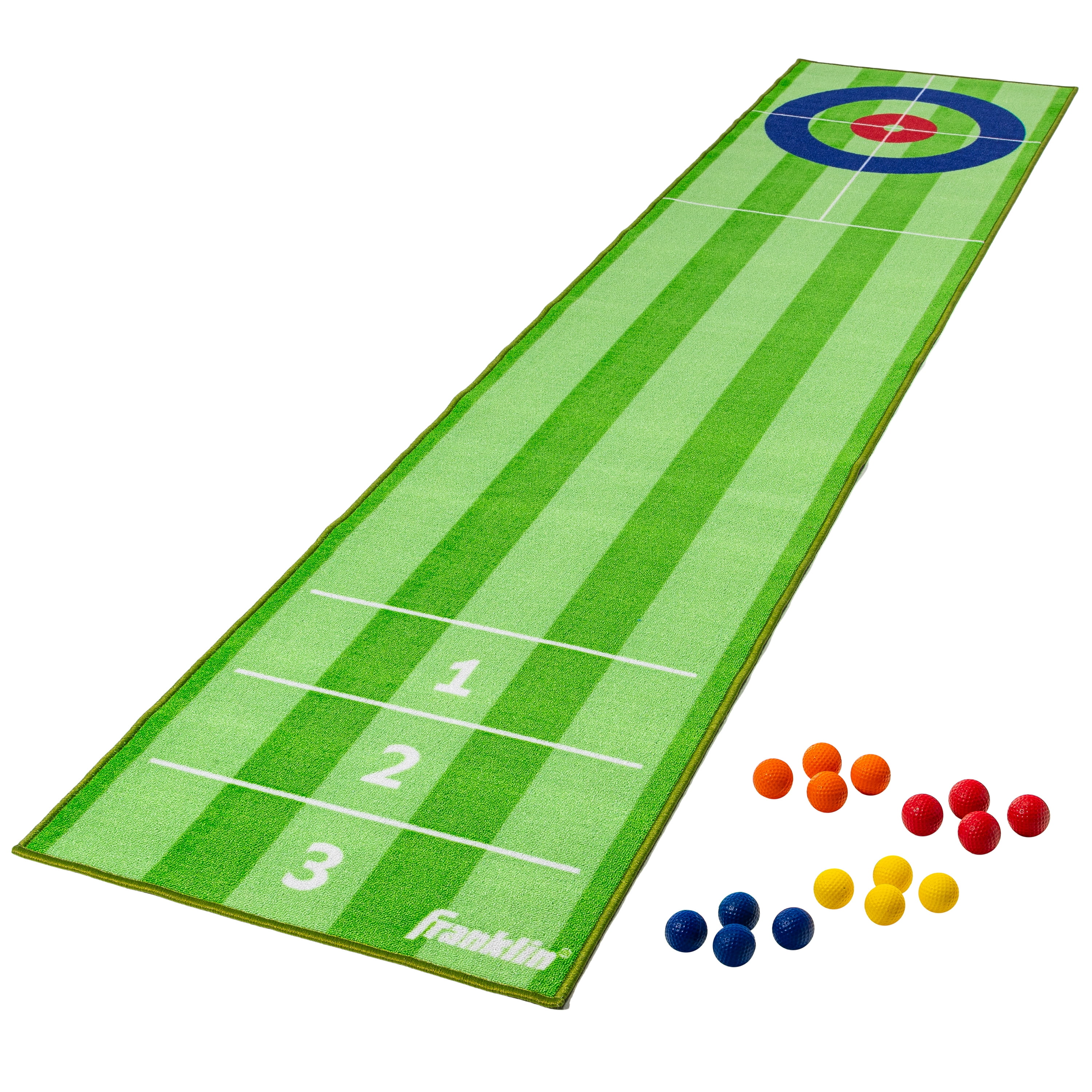 Franklin Sports Shuffleboard Curling Golf Hitting and Putting Mat
