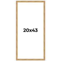 20x43 Frame Beige Real Wood Picture Frame Width 1.25 inches | Interior Frame Depth 0.5 inches |