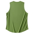 thumbnail image 5 of Tank Tops Men Summer Quick Dry Sleeveless Tee With "Gekm" Letter Print Casual Loose Fit Breathable Workout Vest For Gym Sports M Green, 5 of 5