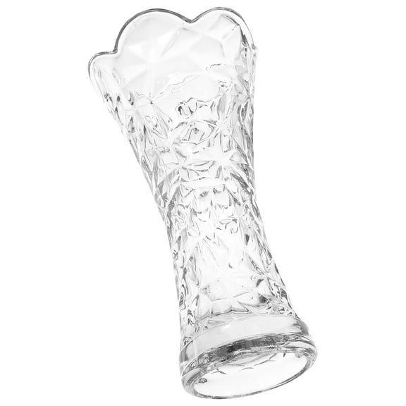 OUNONA Crystal Vase Glass Decorative Flowers Vases for Centerpieces
