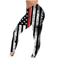 thumbnail image 5 of Vivianyo HD Women's Independence Day Yoga Patriotic Pants Fashion Casual 4Th Of July American Flag Print Leggings with Yoga Sport Elastic Slim Pants（All Colors and Sizes）, 5 of 5
