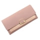 thumbnail image 1 of Carteras de cuero plegables para mujer, carteras de mano para mujer con ranuras para tarjetas, ventana de identificación, monedero con cremallera, 1 of 6