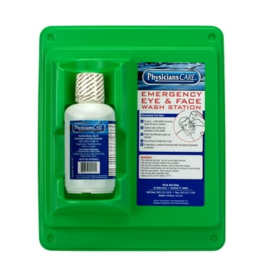 PhysiciansCare Eyewash Station, Double 32oz Screw Cap Bottle - Walmart.com