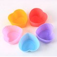 thumbnail image 4 of 20 piezas de moldes de silicona para muffins con colores aleatorios para hornear pasteles, moldes de silicona para pasteles, moldes para pasteles, utensilios para hornear jabón Rojo Verde, 4 of 5