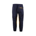thumbnail image 3 of Men's Athletic Sport Casual Running Jogging Gym Two Tone Sweat Tracksuit Gym Set (L, Unique 3 Navy Yellow), 3 of 4
