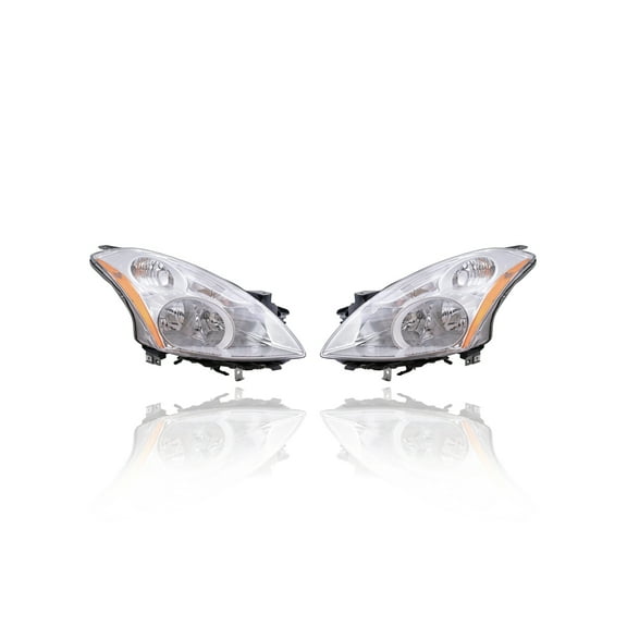 Headlight Assembly - Eagle Eye Fit/For 10-12 Nissan Altima Sedan/Hybrid - Pair Left Driver   Right Passenger Set, Halogen Type - 26010ZX00A, 26060ZX00A