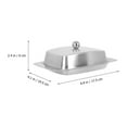 thumbnail image 2 of MasteelfCA 1PC European Stainless Steel Butter Box Butter Plate Pastry Box with Lid, 2 of 8