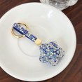 thumbnail image 2 of Llaveros Rhinestone forma de corazón brillo cristal para mujeres colgante coche llaveros bolsos femeninos mochilas, 2 of 4