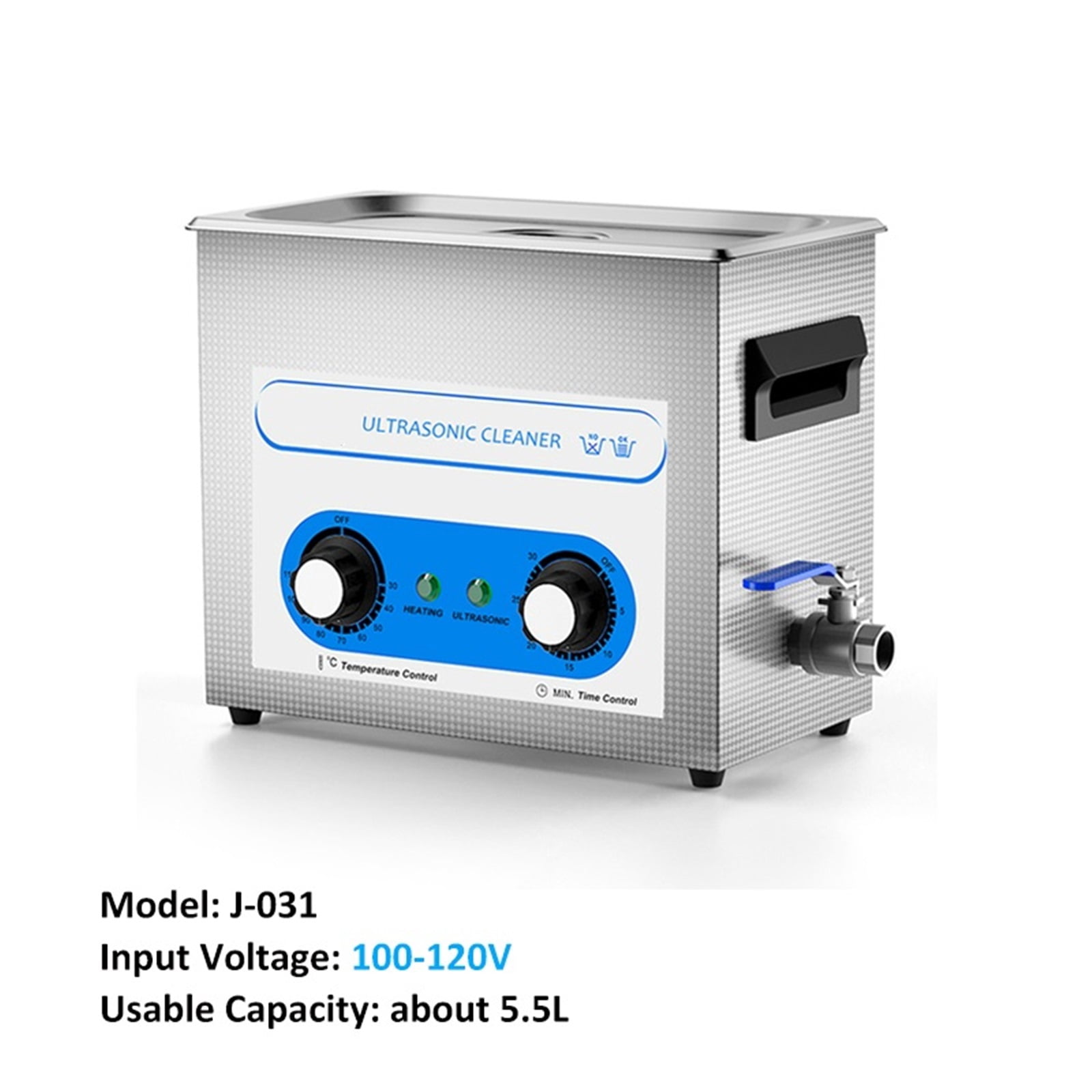 6.5L Ultrasonic Cleaner 40kH Ultrasonic Cleaning Machine Heated Ultra Cleaner Machine for Carburetor Engine Parts