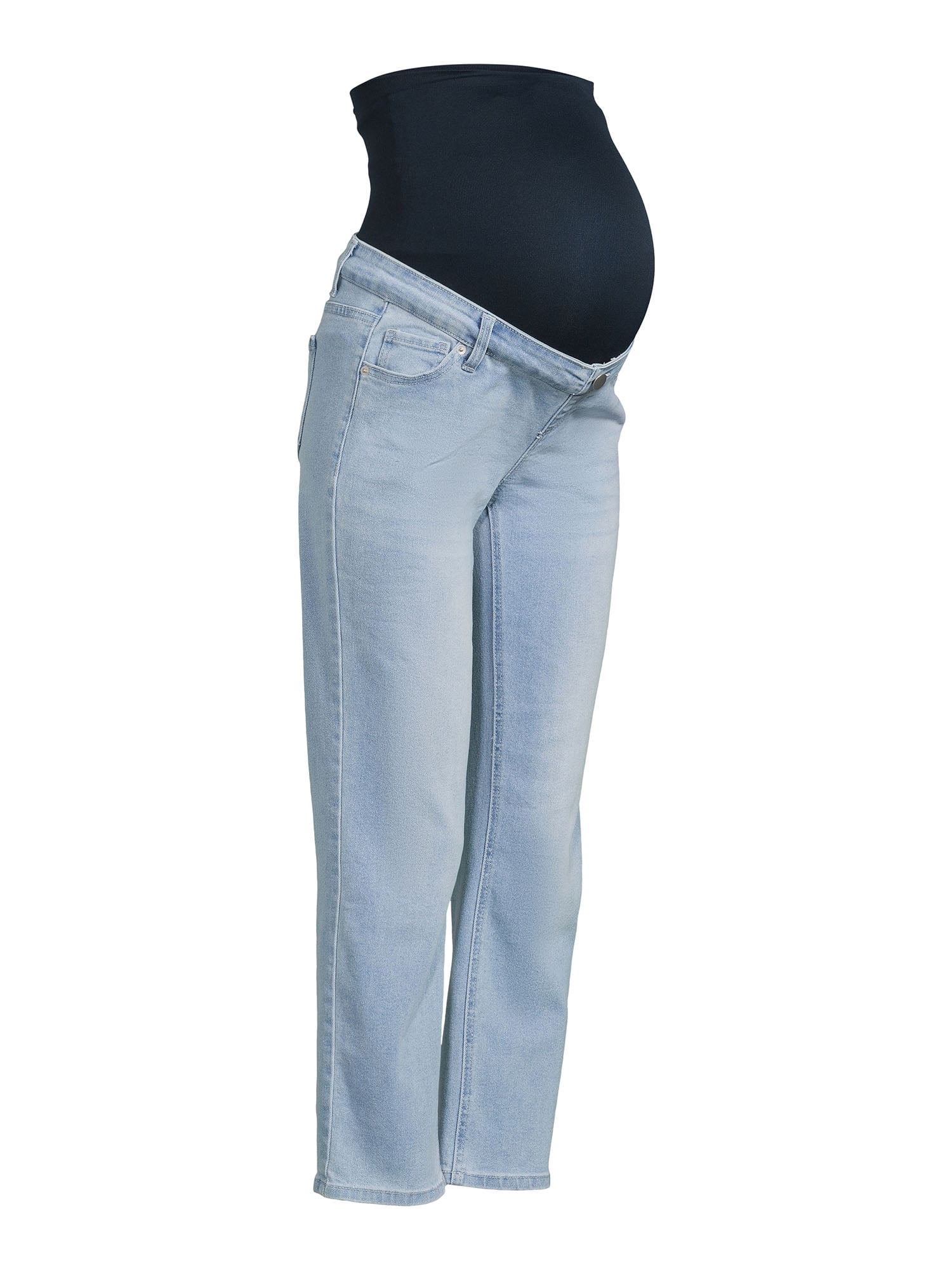 Time and Tru Women's Maternity Straight Jeans with Belly Band