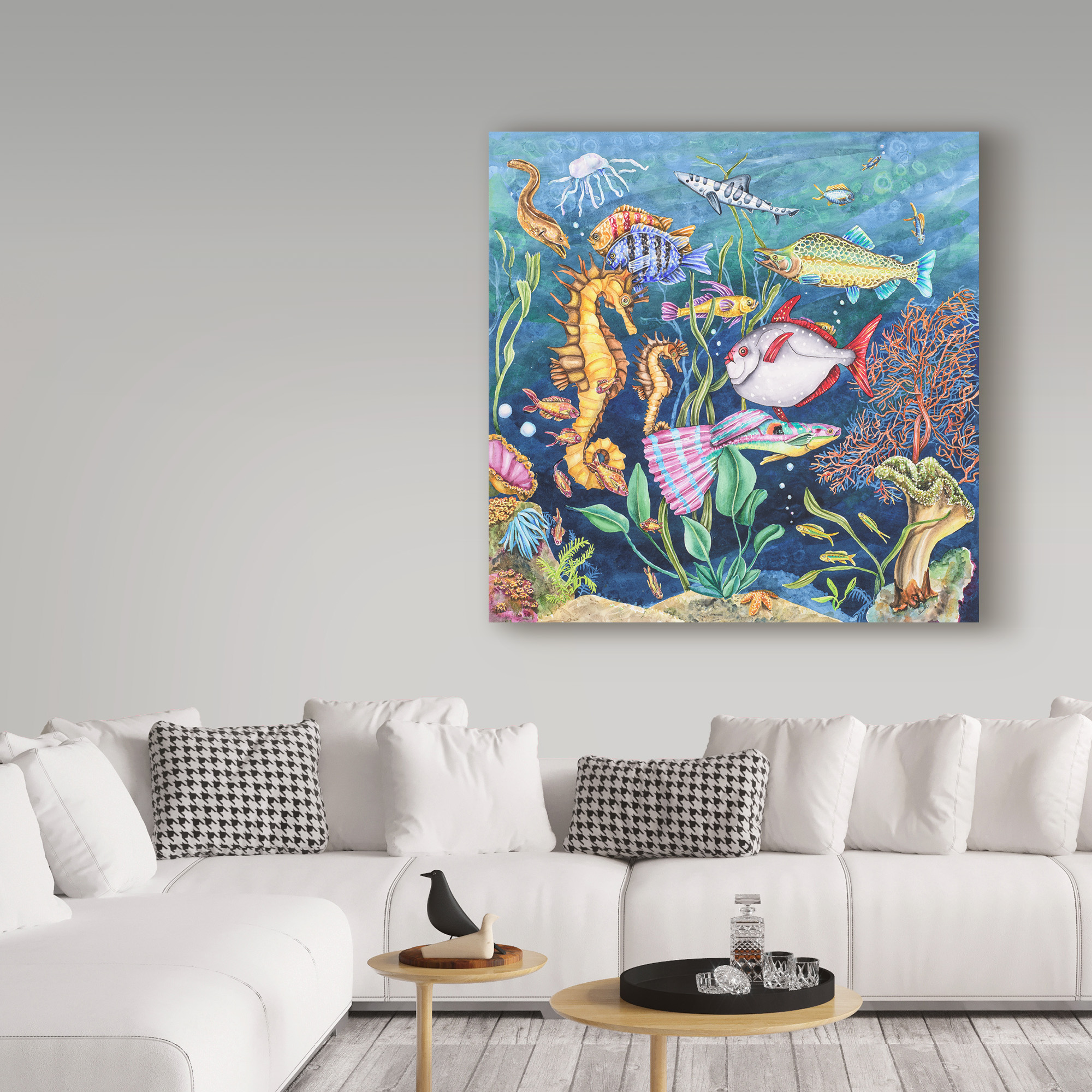 Trademark Fine Art 'Undersea Adventure' Canvas Art by Charlsie Kelly