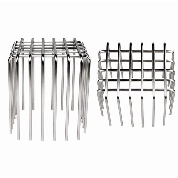 Downspout Gutter Guard 304 Stainless Steel - 2 Pack, Adjustable Height with Flexible Opening for 2" X 3" Pipes