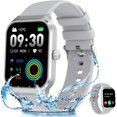 thumbnail image 1 of Relojes inteligentes para mujeres (recepción de llamadas/marcación), reloj de seguimiento de actividad física con Bluetooth táctil HD de 1,96 pulgadas más grande, 1 of 5