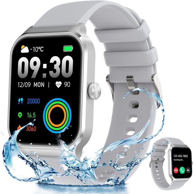 Relojes inteligentes para mujeres (recepción de llamadas/marcación), reloj de seguimiento de actividad física con Bluetooth táctil HD de 1,96 pulgadas más grande