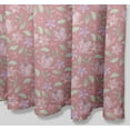 thumbnail image 2 of S4Sassy Pink Leaves & Periwinkle Floral Printed Bathroom Curtain Waterproof Shower Drapes-60 x 70 Inch, 2 of 6