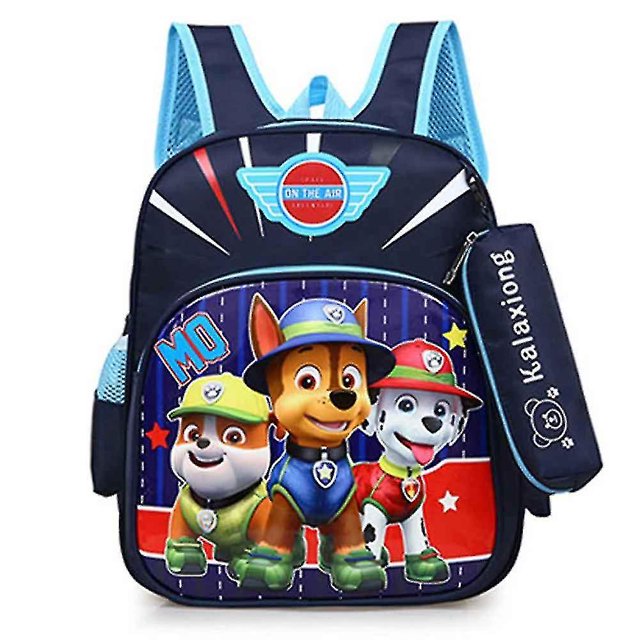Sjq Nickelodeon Boy Paw Patrol Backpack, School Backpack, Cartoon Schoolbag With Detachable Matching