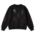 thumbnail image 4 of JIAYUE Women Halloween Sweatshirt Skeleton Embroidery Crew Neck Long Sleeve Loose Fit Pullover Casual Tops Outdoor Versatile For Daily Comfortable Wear, 4 of 4