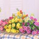 thumbnail image 4 of 1 Bouquet 28 Heads Artificial Fake Daisy Flower Home Coffee Shop Wedding Decor (White Green), 4 of 5
