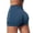 Blue, variant on High Waist Yoga Shorts for Running Gym Fitness Seamless Tight Workout Bottoms with Scrunch Booty Lift and Control, M, Blue
