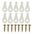 thumbnail image 1 of 20 Pcs Clips de Porte en Verre Installation Facile Vis de Fixation Armoire Garde-Robe Poignée Bouton Charnière Pinces (304), 1 of 5