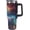 Galaxy Space Nebula, variant on 40oz Insulated Stainless Steel Tumbler with Handle, Abstract Brown Leopard Print Leakproof Water Bottles Travel Mug with Lid And Straw for Water, Iced Tea Or Coffee for Most Car Cup Holder