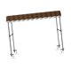thumbnail image 5 of Toldo de carrito de carro, toldo de carrito de puestos, multipropósito, copa de refugio ajustable de altura para el picnic de campamento de la playa marrón, 5 of 8