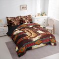 thumbnail image 3 of Castle Fairy Farmhouse Cow Print Twin Bedding Sets,Bohemian Aztec Bedding Comforter Set, 3 of 8