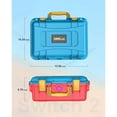 thumbnail image 7 of Hard Travel Case for Nintendo Switch 2, IP67 Waterproof, Soft Lining, Holds Console, Pro Controller & Accessories-Blue Orange, 7 of 7