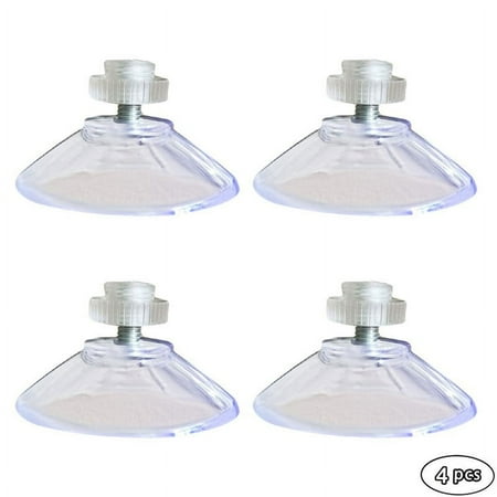 

Tabel Spoon Thread 40Mm 4Pcs With M4 Cups Suction Clear With Knurled Kitchen Nut For Kitchen，Dining & Bar