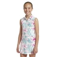thumbnail image 3 of Birdie Bound Girls Hibiscus Tropical Sleeveless Polo Dress, Sizes XS-XL, 3 of 5