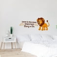 thumbnail image 2 of Love Lion Lions Animal Life Quote Cartoon Quotes Decors Wall Sticker Art Design Decal for Girls Boys Kids Room Bedroom Nursery Kindergarten Home Decor Stickers Wall Art Vinyl Decoration (12x20 inch), 2 of 2