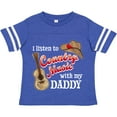 thumbnail image 3 of Inktastic I Listen to Country Music with My Daddy Guitar and Hat Boys or Girls Toddler T-Shirt, 3 of 5