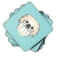 thumbnail image 2 of Carolines Treasures BB1159FC Checkerboard Blue Pekingese Foam Coaster Set of 4 3 1/2 x 3 1/2 multicolor, 2 of 3