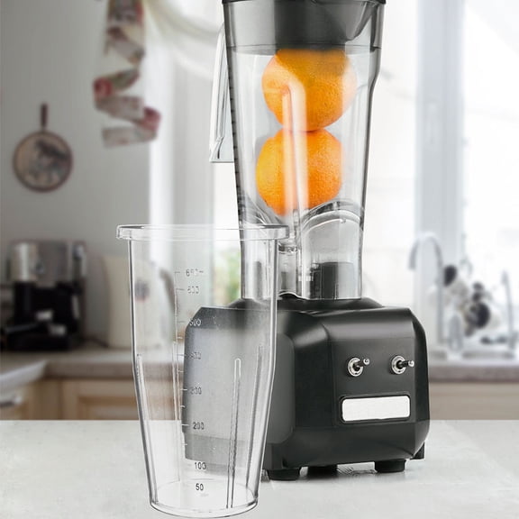 OUNONA 2-Pack Transparent PC Self-Mixing Blender Cups Replacement Parts for Smoothie Preparation and Kitchen Use