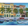 thumbnail image 3 of Vitaletti, Carolee 18x15 Black Modern Framed Museum Art Print Titled - Tropical Rendezvous I, 3 of 5