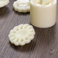 thumbnail image 3 of ZHAOCHENG juego de moldes para pasteles de luna 3D, moldes para pasteles de luna de postres prensados a mano con flores 3D y sellos para accesorios de repostería DIY (blanco), 3 of 5