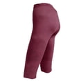 thumbnail image 5 of Casual Women's Trousers Leggings For Women Plus Size High Waisted Yoga Cropped Trousers 2025 Summer Gym Pants,Red Women's Casual Pants M, 5 of 7